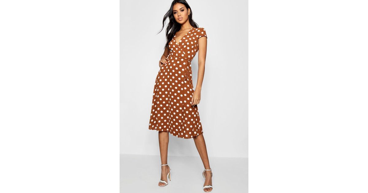 Polka Dot Wrap Dress