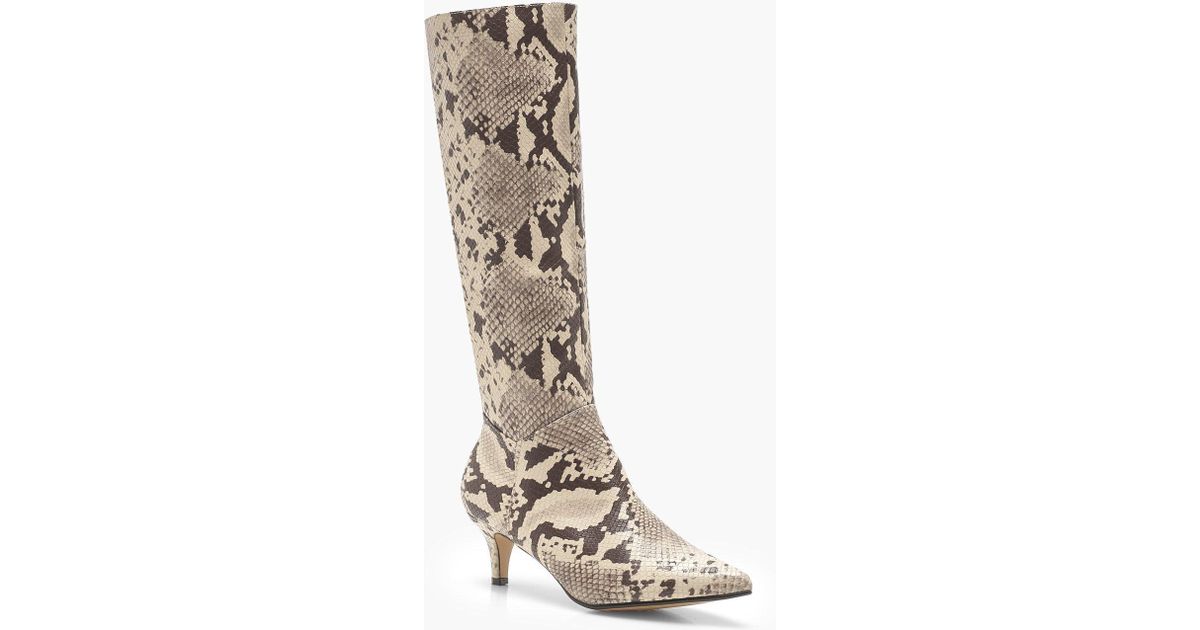 boohoo snake boots