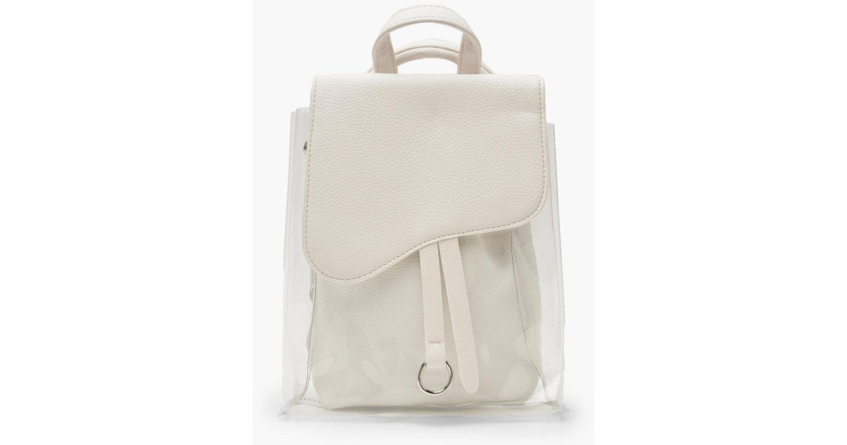 white mini rucksack