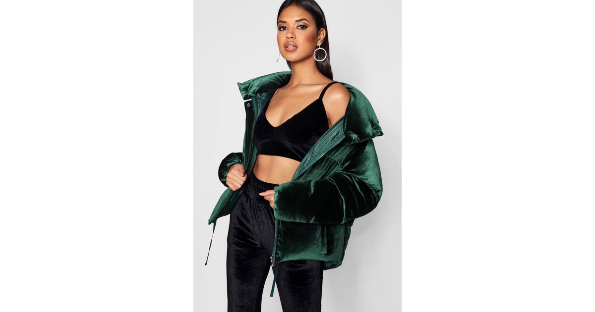 Boohoo Velvet Puffer Jacket Outlet, 51 