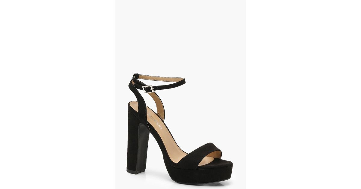 two part platform heels