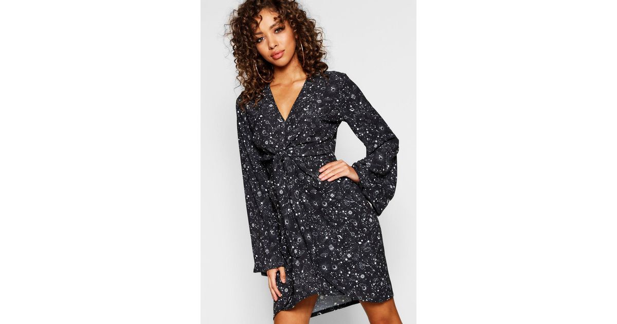 boohoo constellation dress