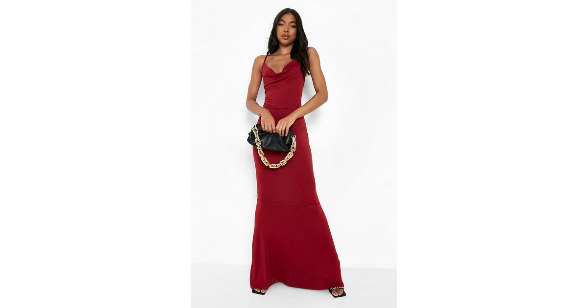Boohoo Synthetic Tall Cowl Fishtail 