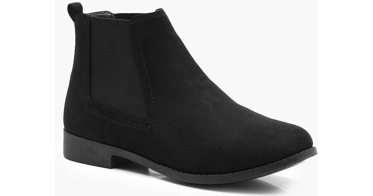 boohoo flat chelsea boot