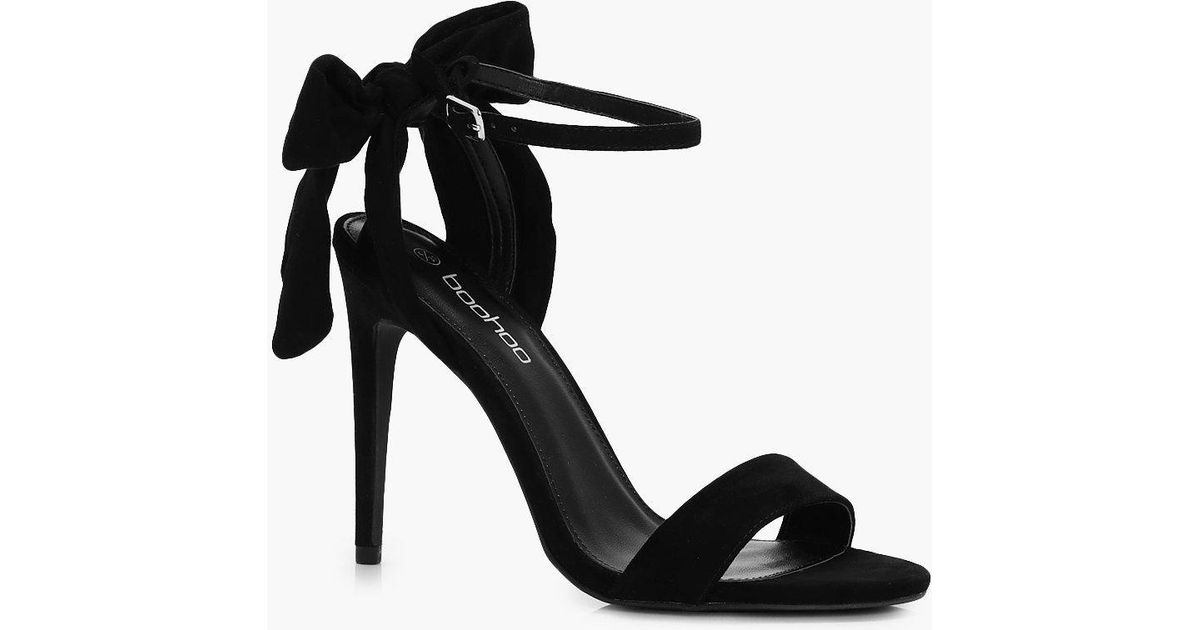 black 2 part heels