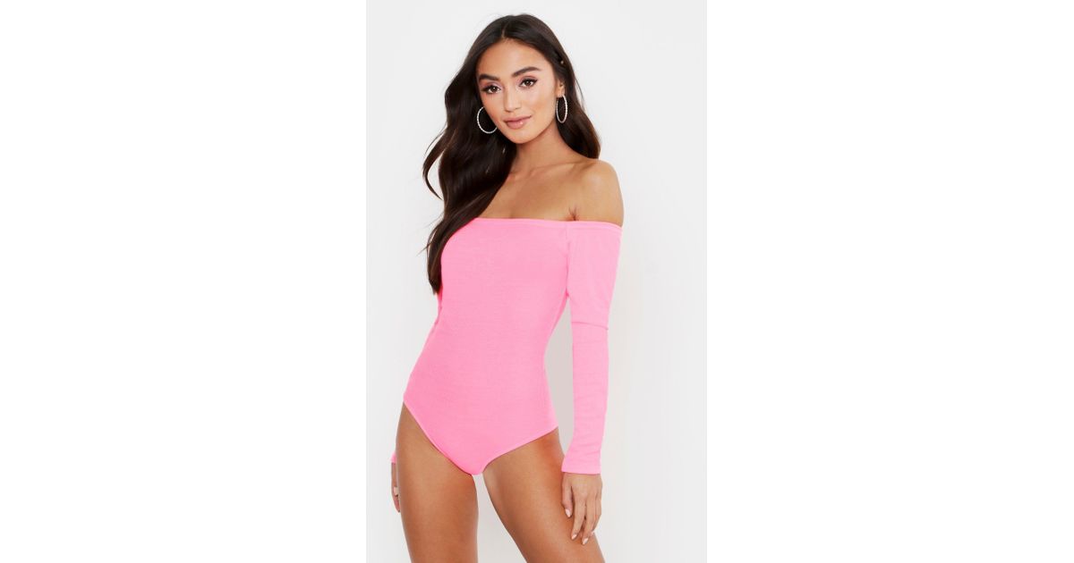 boohoo neon bodysuit