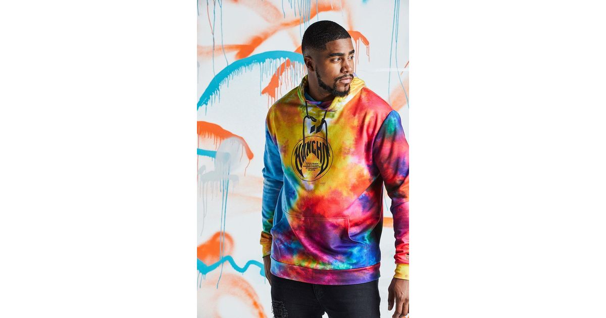 Big and tall tie dye hoodie Clearance