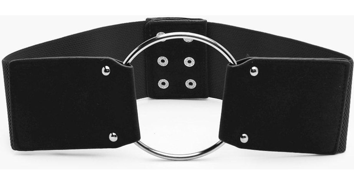 Boohoo Molly Suedette O Ring Waist Belt In Black Lyst Boohoo Molly Suedette O Ring Waist Belt In Black Lyst