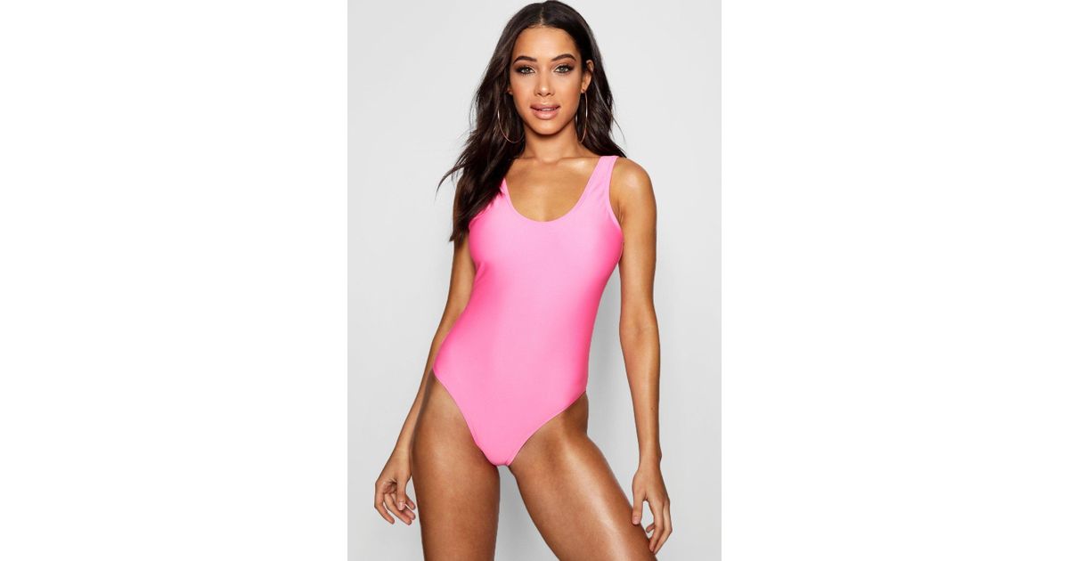 boohoo pink swimsuit