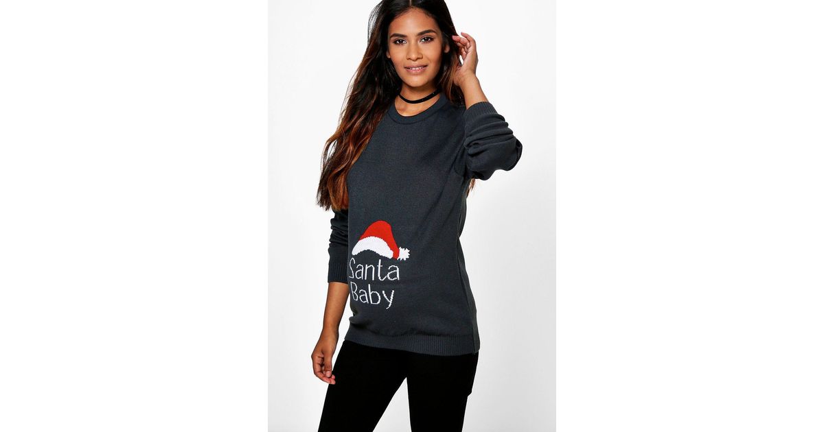 boohoo santa baby jumper