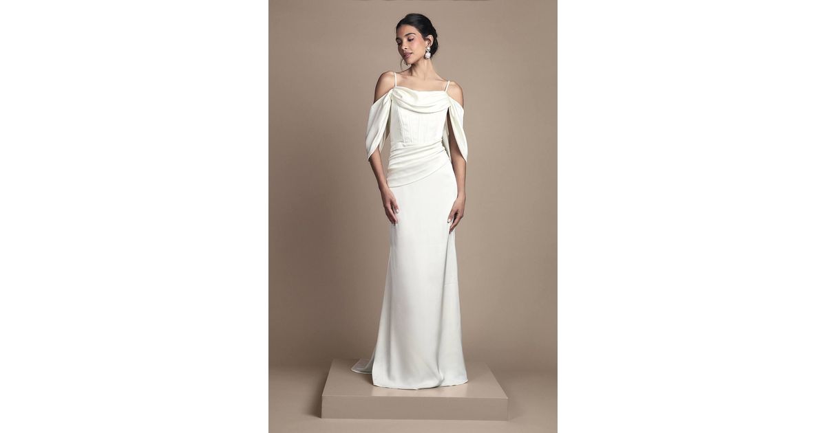 princess polly baby blue dress Women's Cowl Neck Formal Dresses & Evening Gowns main image 1