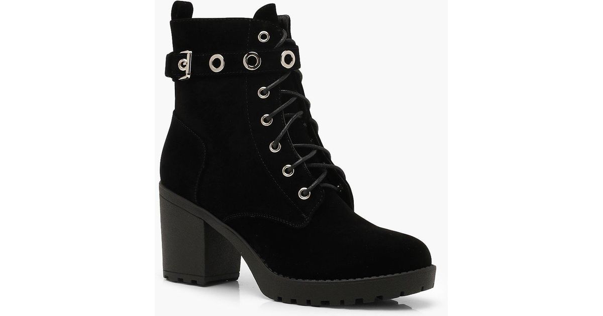 boohoo lace up hiker boots