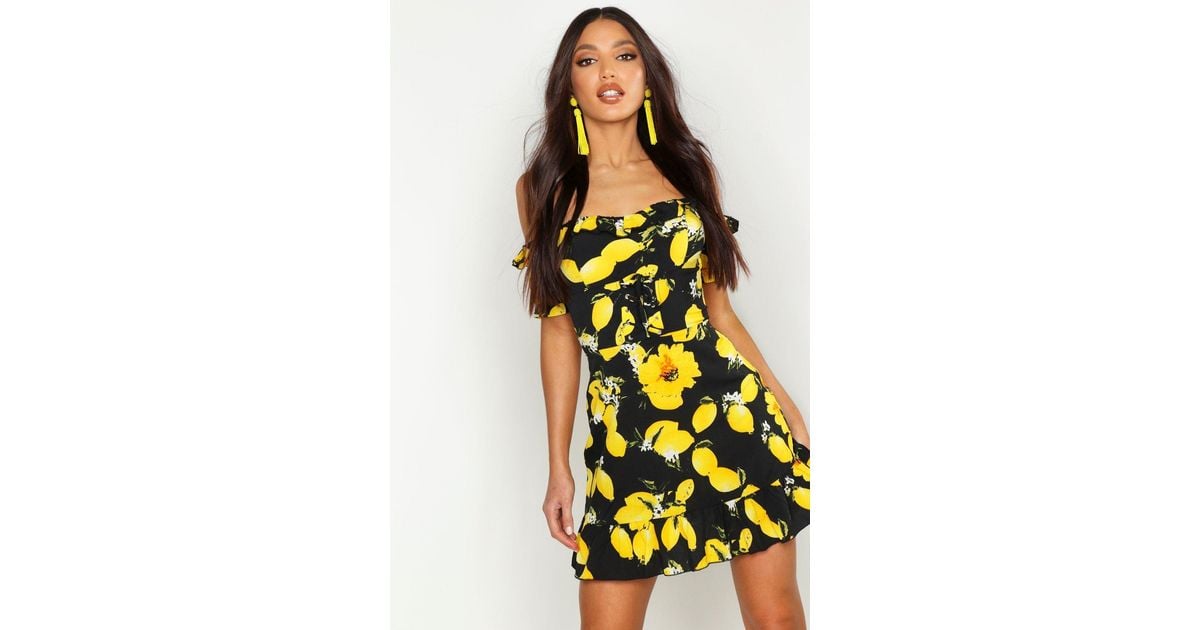 boohoo sunflower dress