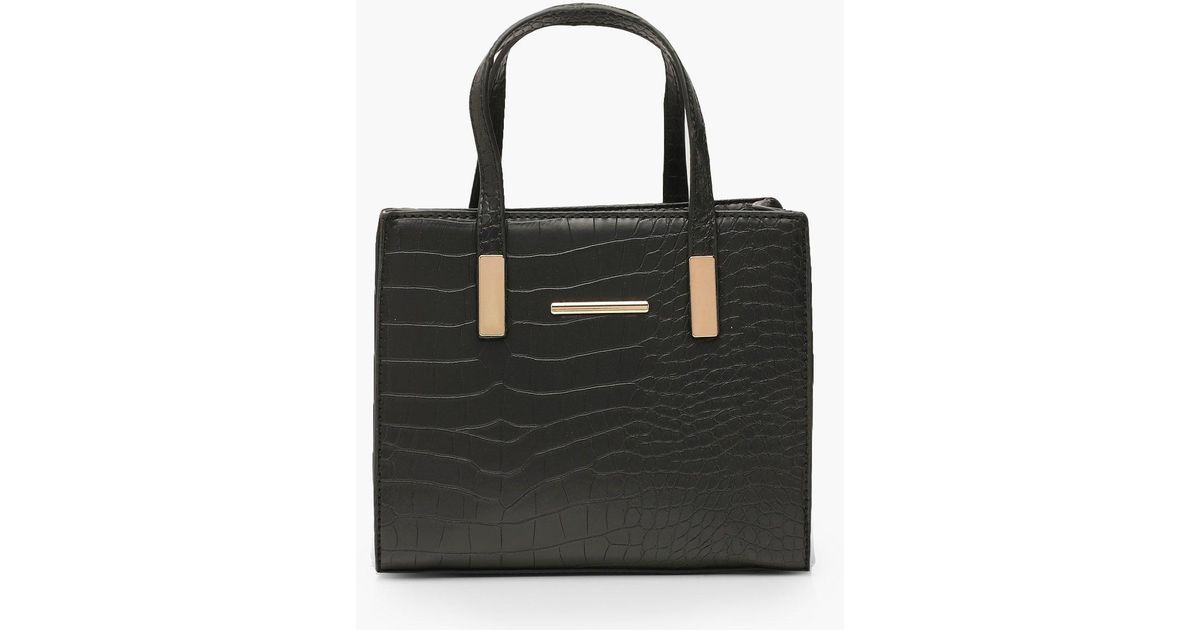 boohoo black tote bag
