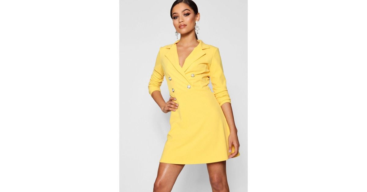 bright blazer dress