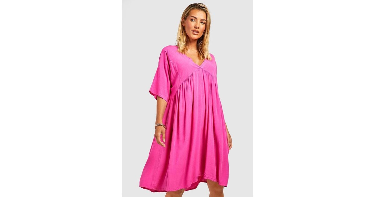 Boohoo Coverup Beach Sundress in Pink Lyst