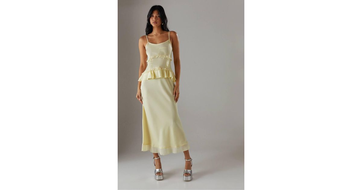 gold and white two piece dress Princess Off the Shoulder Two Piece Gold and White Tulle Long Party Dress main image 0