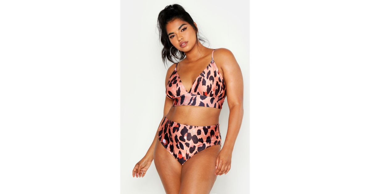 boohoo leopard print bikini