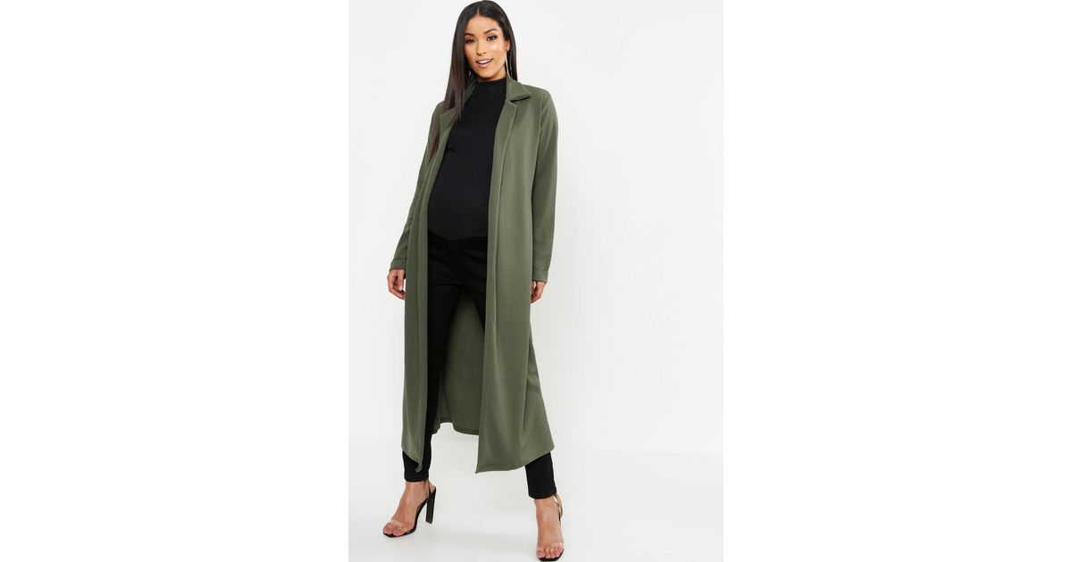 maternity duster coat