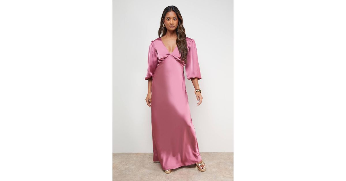 oasis pink dress Petal and Pup Women's Oasis Midi Dress
