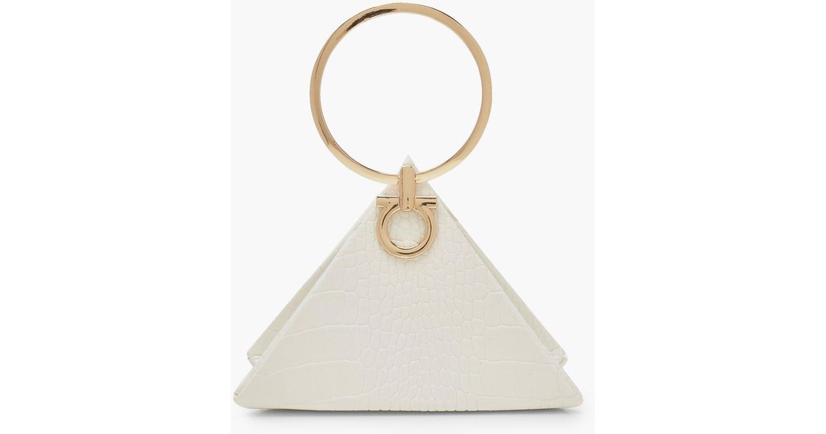 triangle clutch bag