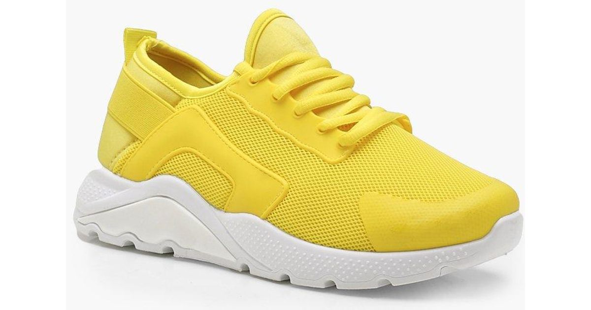 boohoo yellow shoes