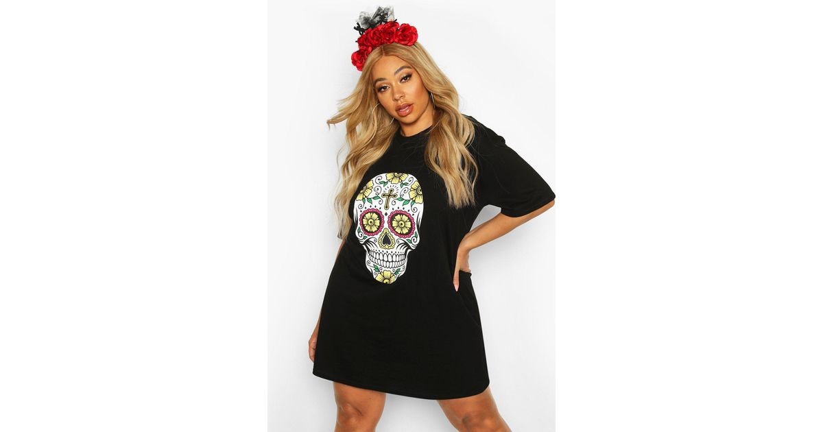 plus size band t shirt dress