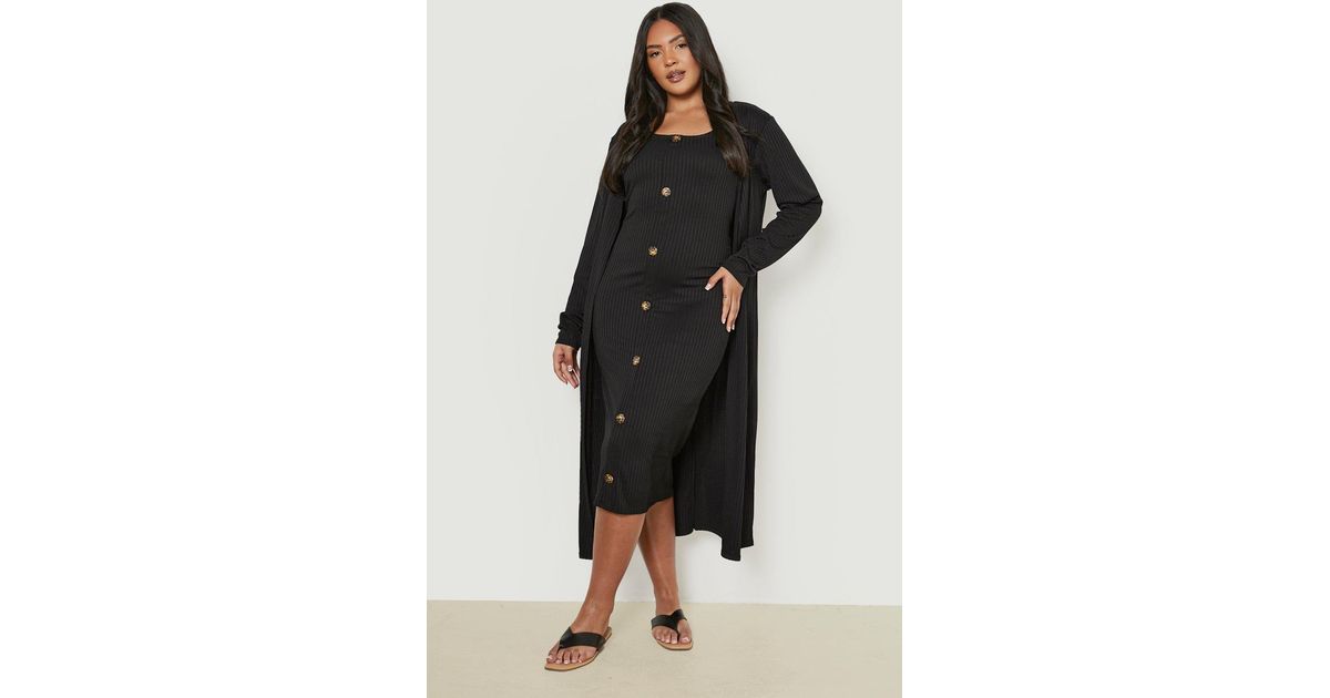 midi dress and duster co ord
