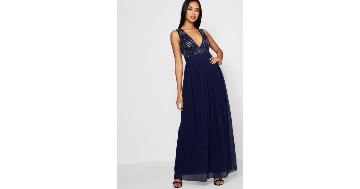 boohoo boutique embellished maxi dress