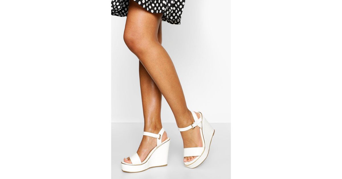 boohoo wedge sandals