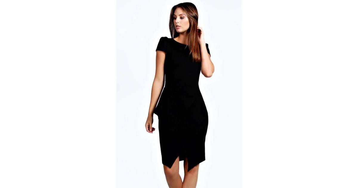 wrap skirt bodycon dress