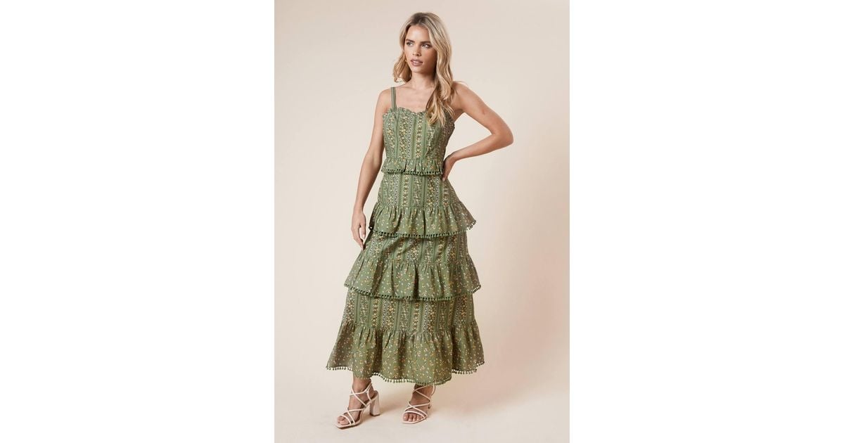dorothy perkins green floral dress Dorothy Perkins Womens/Ladies Floral Square Neck Midi Dress – Universal  Textiles