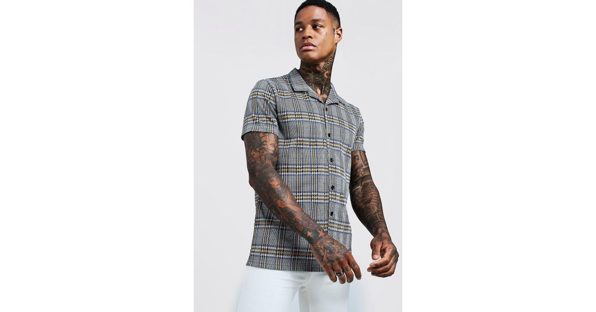 HTOOHTOOH Mens Short Sleeve Shirts Linen Button Down Plain Summer Shirts