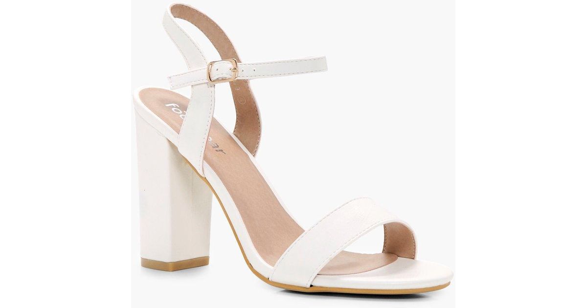 ivory barely there heels