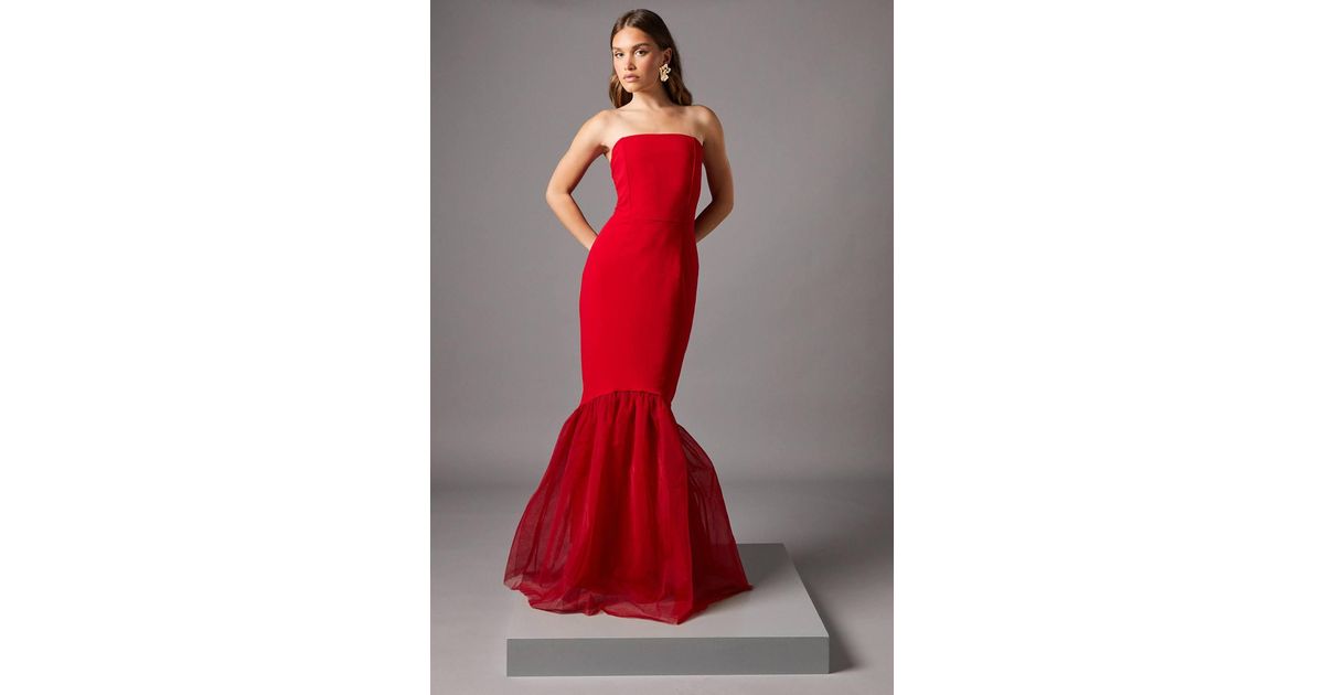 slim fit dress slacks Stretchable Fishtail Maxi Dress main image 1