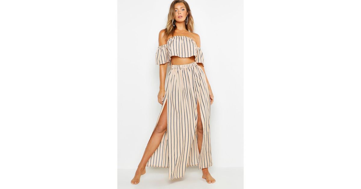 beach co ord maxi skirt
