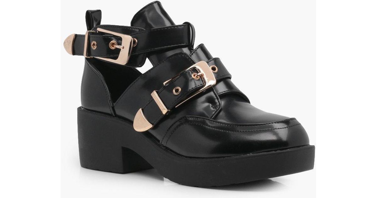 chunky buckle shoes