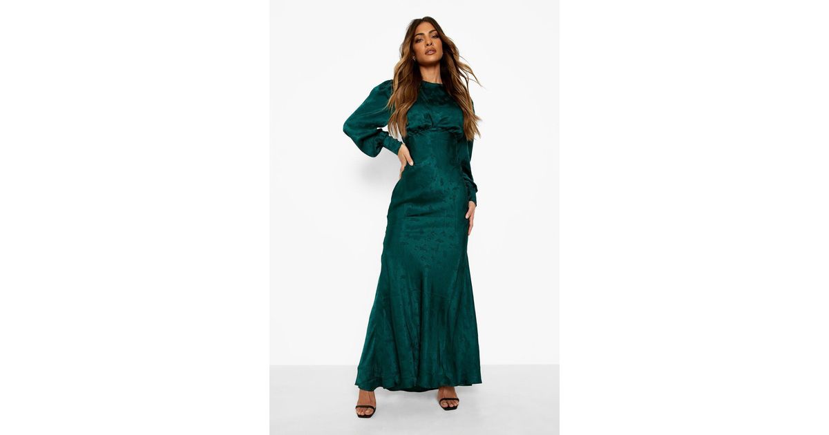 jacquard long dress