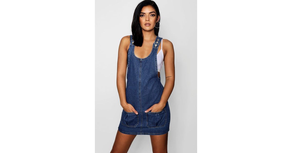 zip dungaree dress