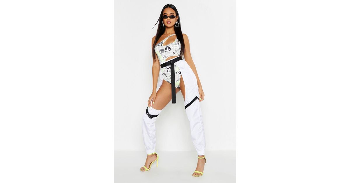 Boohoo Buckle Strap Detail Cut Out Chap 