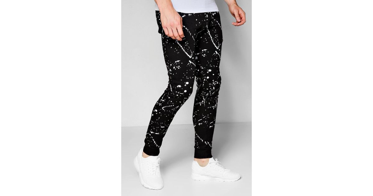 paint splatter joggers