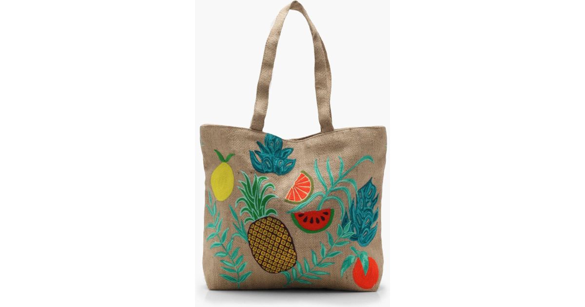 tropical beach bag