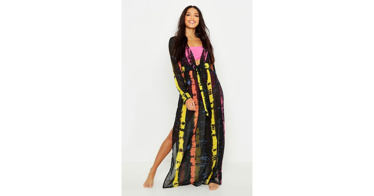 boohoo black kaftan