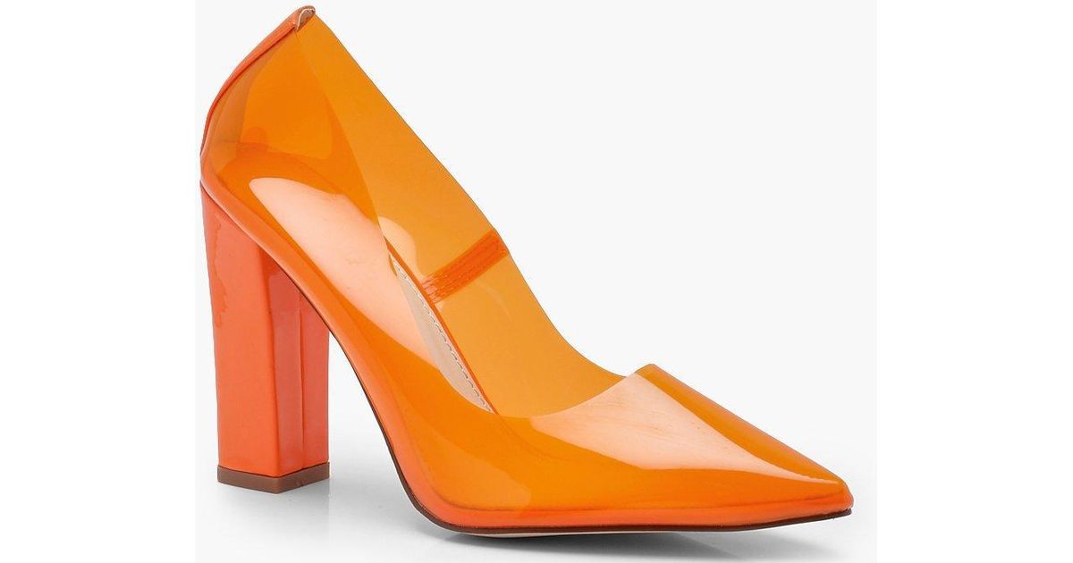 boohoo perspex shoes