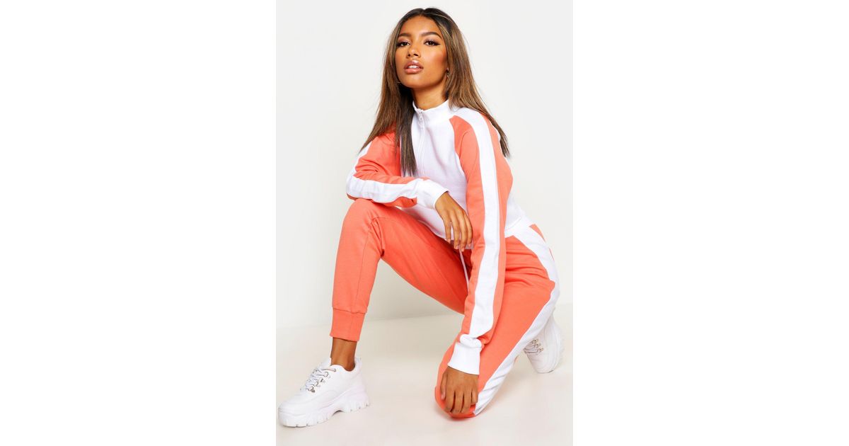 womens colour block tracksuit