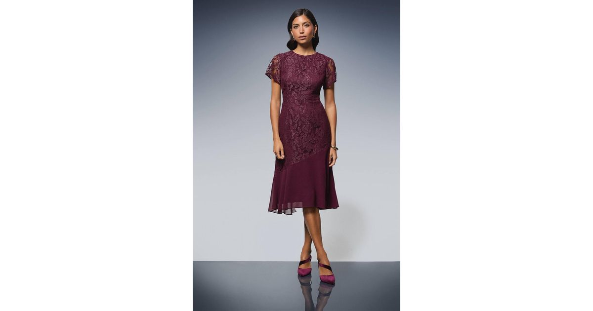 alicia lace-hem dress A.L.C. Women's Alessia Textured Satin and Lace Maxi Dress in Creme, Size 6 main image 1
