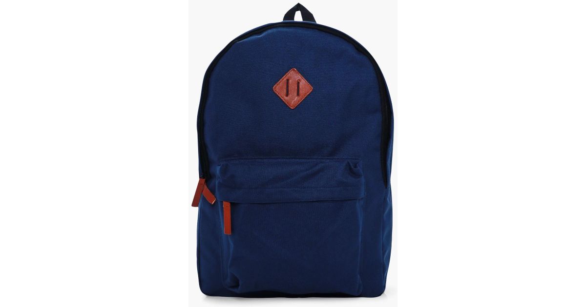 plain blue backpack