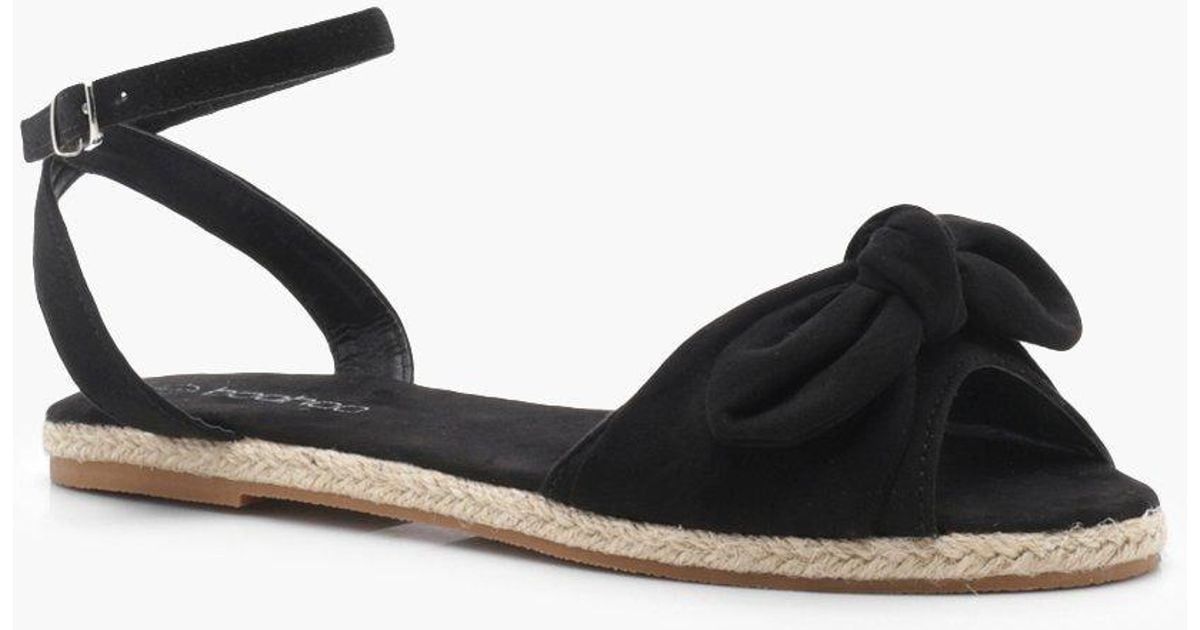 bow espadrille sandals
