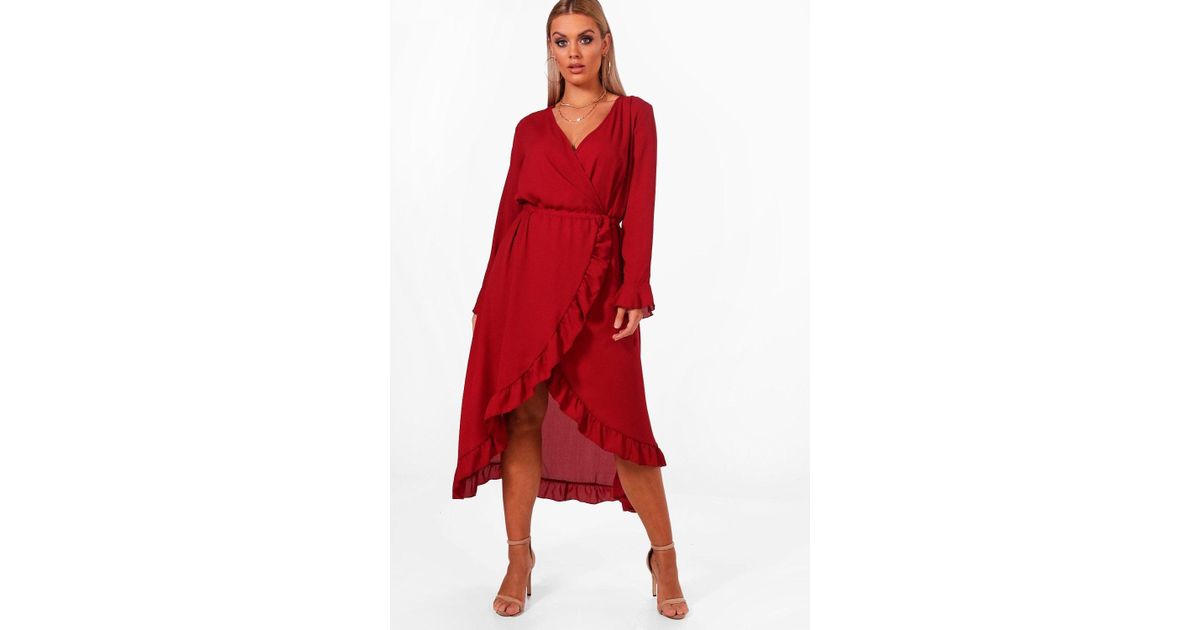 maya burgundy dress