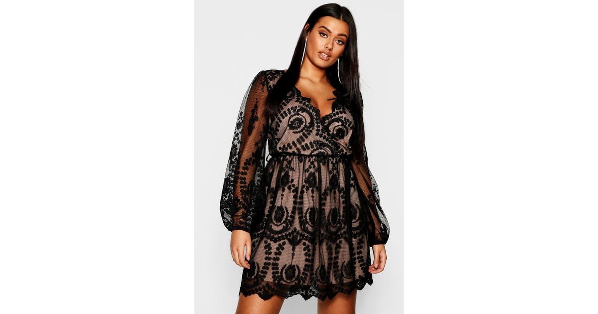 black and gold polka dot dress